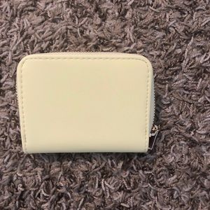 Mini pale yellow wallet